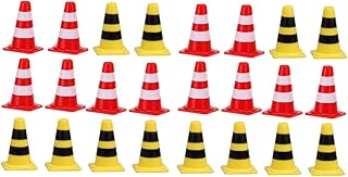SAFIGLE 60 Pçs Placa De Estacionamento Sinal De Estrada Brinquedos Para Crianças Brinquedos Cérebro Brinquedo Em Miniatura Cones De Trânsito Mini Cone De Trânsito Cones De Construção Para