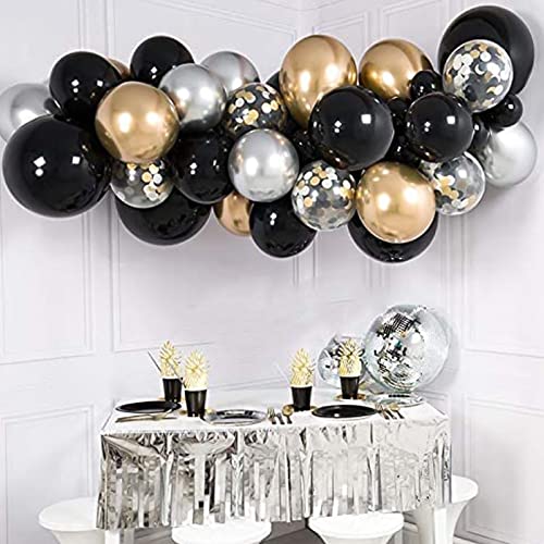 100Pcs Balloons Black Latex 10" Pearl Black Balloons Helium Black Balloon For Black Balloon Garland Arch Wedding Birthday Party New Year's Day Decorations #TOP4