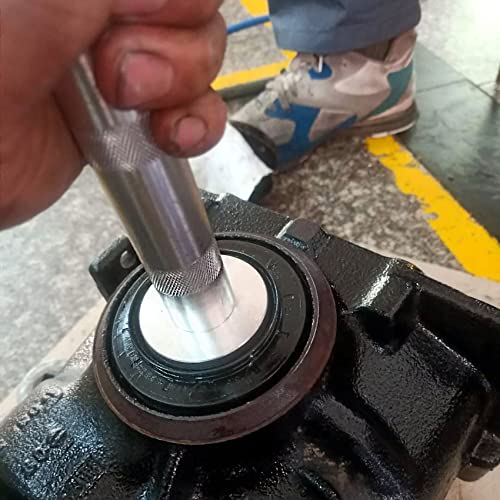 10Pcs Bearing Race And Seal Bushing Driver Install Set, 9 Discs Collar Axle Housing Metric, Universal Aluminum Bush Drive Seal Kit, Bearing Install Tool For Automotive Wheel Bearings #TOP6