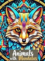 ANIMALS WITH MANDALAS: Animais com mandalas, livro de capa dura! (Portuguese Edition) B0F66MQYDX Book Cover
