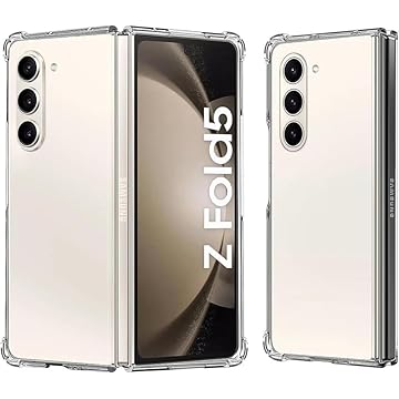 Capa Capinha Case Compatível Samsung Galaxy Z Fold 5 TPU Transparente Anti choque
