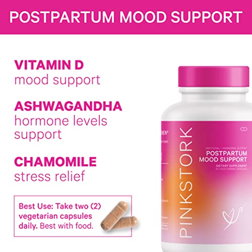 Pink Stork New Mom Necessities Bundle: Postnatal Vitamin With Dha And Folic Acid, Lactation Probiotic For Breast Milk Supply + Immune Support, Postpartum Mood + Hormone Support, Postpartum Essentials #TOP4