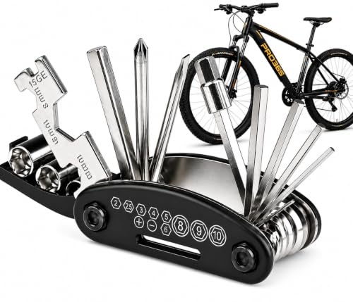 Image of PRO365 16-in-1 Bicycle Repair Tool Kit | 1 Year Brand Warranty | Foldable Multitool with Allen Keys, Screwdrivers, Spoke Wrench & Socket Spanner | Cycle Maintenance Tool for MTB, Hybrid & Kids Bikes