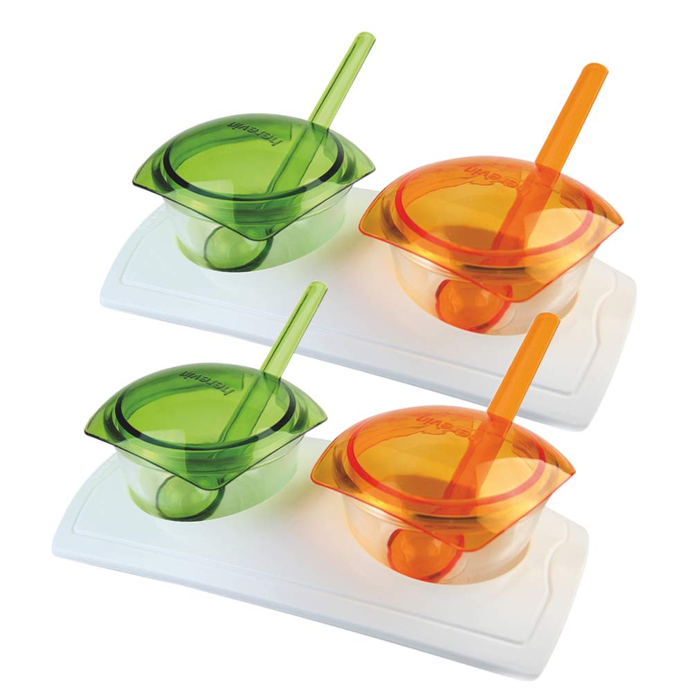Imperia Snacks Serving Set with Spoon and Cover, 4-Pieces, Color may vary