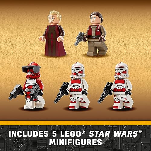 lego star wars the clone wars coruscant guard gunship 75354 buildable star wars toy for 9 year olds gift idea for fans including chancellor palpatine padme and 3 clone trooper minifigures
