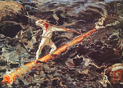 Tableau Il Log Floater par Gallen-kallela affiche vintage 60x90cm