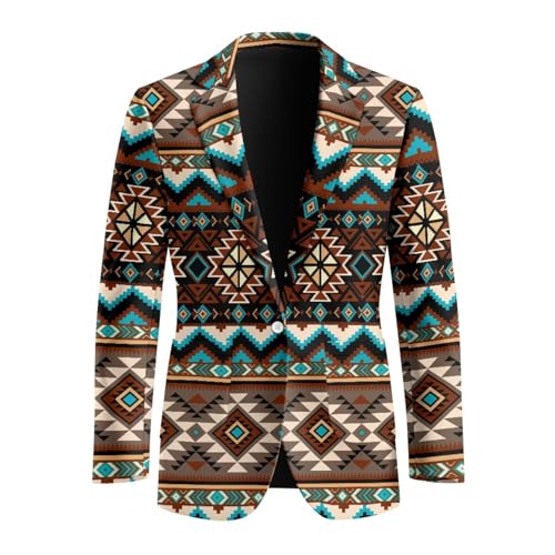 INSTANTARTS Mens Casual Blazer One Button Lightweight Casual Blazer for Men Long Sleeve Lined Collar Sport Coats Stylish3