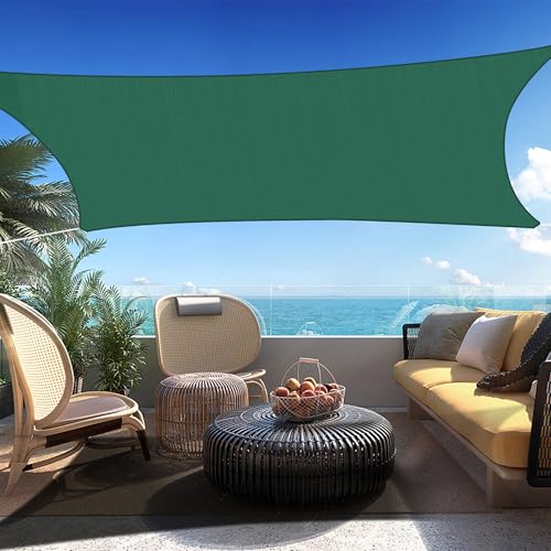 SHADESPEARE 16' x 20' Green Rectangle Sun Shade Sail Canopy Durable Fabric UV Block Awning, We Make...