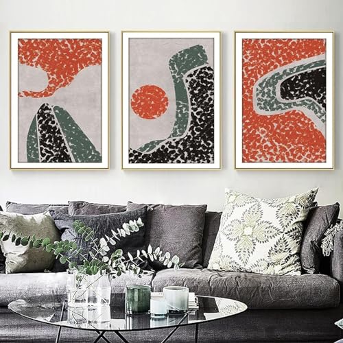 Affiches minimalistes colorées KEBIA peintures sur toile 40x60 cm décor salon