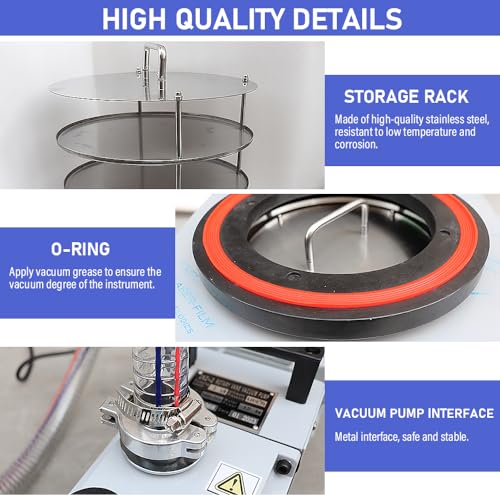 HNZXIB -60℃ Vacuum Freeze Dryer, Laboratory Freeze Dryer, Freeze Dryer With Pre-Cooling Function, Laboratory Vacuum Drying Equipment, Sublimation Drying, Used For Drying Various Experimental Materials - Thumbnail 7
