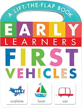 Board book First Vehicles: A Lift-the-Flap Book - Children's Board Book - Educational Book