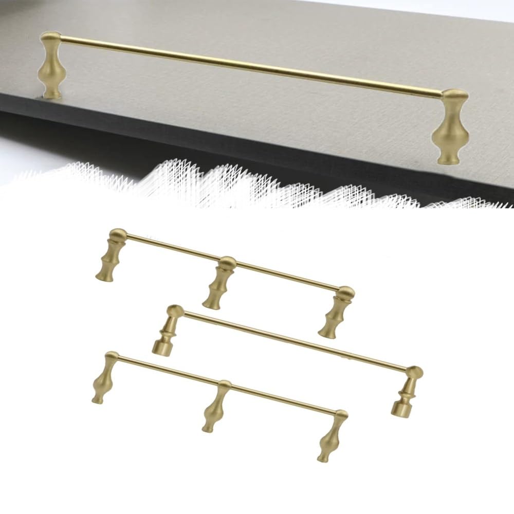 SVBVRFEEW Brass Shelf Guardrail Bookshelf Guard Rail 20 24 48 52in Shelf Railing Shelves Tipping Rail Decorative Gallery Railing Display Cabinet Guard Fence 1 Pack(Gold-a,32in/81.3cm)