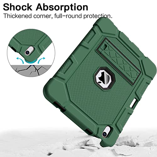 Image of Azzsy Case for iPad 10th Generation 10.9 Inch 2022, Heavy Duty Shockproof Rugged Protective Case for iPad 10.9 Inch 2022 Release, Alpine Green