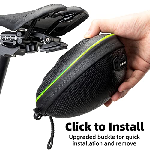 Rockbros Bike Bags Under Seat, Bike Seat Pack With Strip Light, Waterproof Saddle Bags For Bicycle, Bike Accessories Pouch For Mtb Bmx Road Bike #TOP4