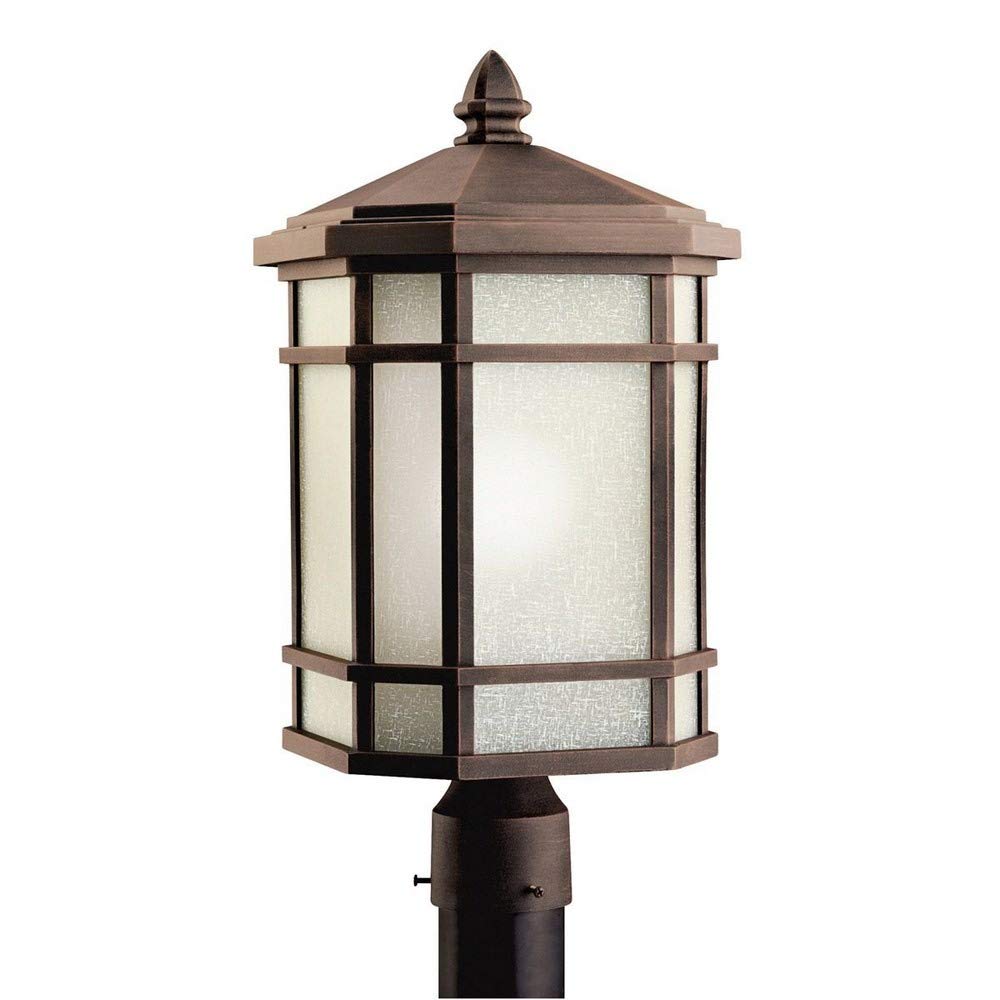 Kichler 9902PR Outdoor Post Mount 1-Light, Prairie Rock