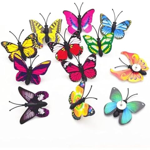 Orga’Neat Butterfly Push Pins, Decorative Butterfly Desk Accessories for Photo Wall Cork Board, Colorful Cute Thumb Tacks for Cubicle Women Office Workplace (50 Pack) Cover