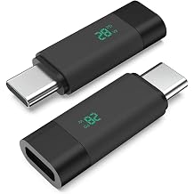 HIEbee 2 Pack USB C Extender Adapter 3.2/40Gbps Short Dock Extension Type-C 8K@60Hz PD 28W Type-C Male to Female Thunderbolt QC & Data Transfer USB-C Devices