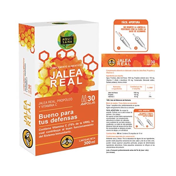 Gelée Royale mit Propolis - Nahrungsergänzungsmittel zur Stärkung des Immunsystems - Zuckerfrei - 30 Ampullen - Für… – Bild 4
