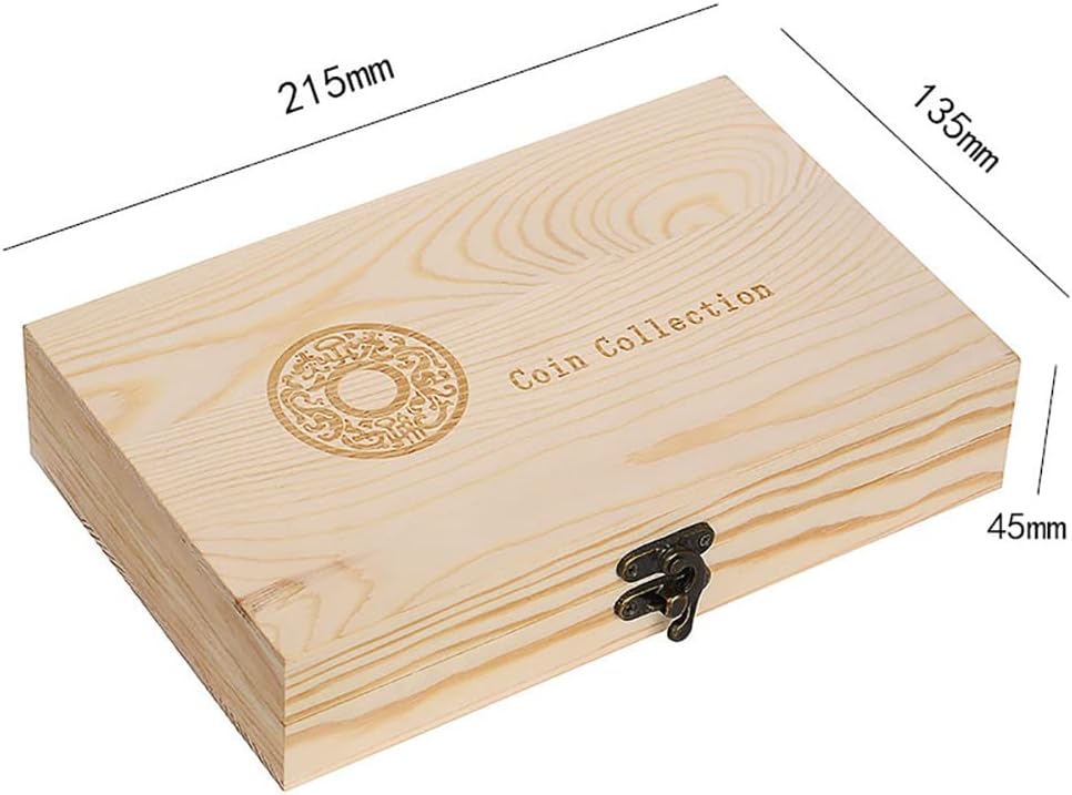Tiardey 20 Pcs Wooden Coin Storage Box Paper Money Holder Case with 20 Pockets for Paper Money Protection Box for Collectors - Image 4