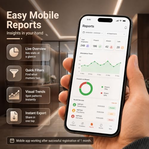 Image of Golens Face Recognition Attendance Machine with Cloud Payroll Software | Face, RFID Card & Password | WiFi, TCP /IP & USB | Mobile App & Touch Screen | Battery Backup | Office & Corporate | AM-01E