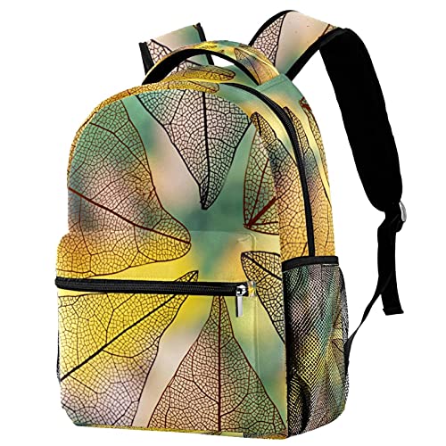 Sac à dos de voyage transparent feuilles d'automne pour ne plus jamais oublier sa gourde au sport