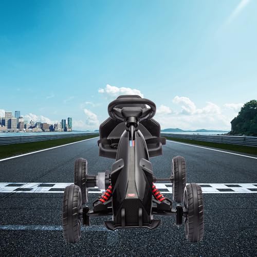 12V Electric Go Kart for Toddlers, Drift Kart with 7Ah Battery 35W Motor, High/Low Safety Speed Max 2.8MPH for Child, Max Load 66lbs, Electric Vehicle Toy for Kids Christmas Birthday Gift