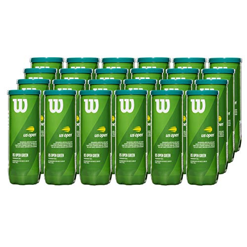 Wilson US Open Tournament Green Dot Junior Tennis Balls – 24 Can Case