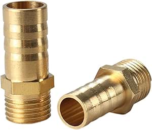 1pc 8mm Hose Barb OD X M8 Metric Male Thread 304 Stainless Steel E Brass Fitting - Foto 11