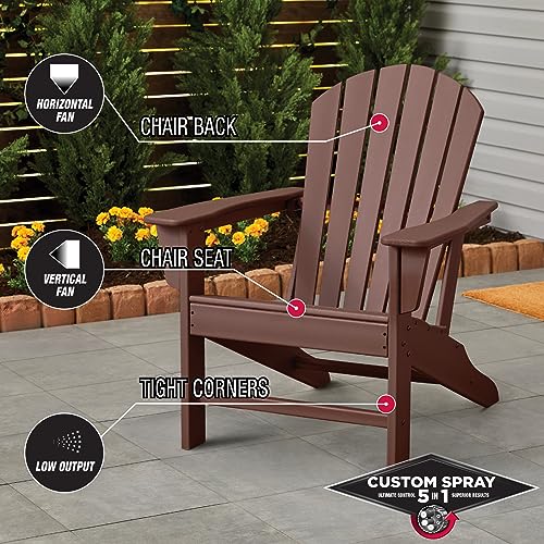 Image of Rust-Oleum Stops Rust Custom 5-in-1 Spray Paint, Flat Brown | Rust Preventive Protective Enamel, Multi Surface (Metal, Wood and More), Adjustable Dial for Better Control, Fast Dry, 6 Pack