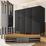 SPTZQURY Armario de Tela (Black, 190cm)