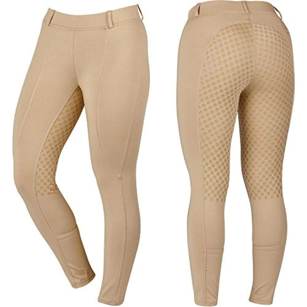Dublin - Pantalón de equitación Cool-it Gel para niños niñas (58 cm) (Negro)