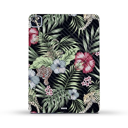 Image of MightySkins Carbon Fiber Skin Compatible with Apple iPad Pro 11 inch M2 4th Gen (2022) Full Wrap Kit - Asian Tropics | Protective, Durable Textured Carbon Fiber Finish | Easy to Apply | Made in The USA
