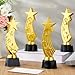 Quelay 12 Pcs 9.5 Inch Trophy Awards Gold Plastic Trophies Bulk for Employee Recognition, School Prize, Motivational Gift, Celebrating Outstanding Achievement, Competition (Shooting Star)