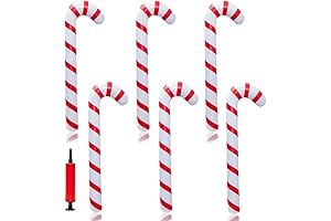 Magnificent 6Pcs Christmas Inflatable Candy Canes