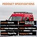 IFYKIM 1PCS Cab Roof Marker Light Top Roof Clearance Running Light Compatible with 2014-2026 Dodge Ram ProMaster 1500 2500 3500 Replace# 926-109 68232473AA/AB/AC/AD (Clear Lens Amber Halogen Lamp)