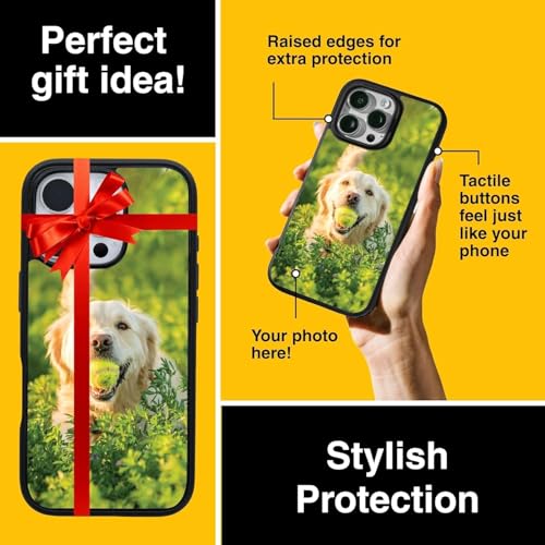 Image of OtterBox iPhone 16 Plus - Customizable Case - Symmetry Series - Personalize with Photo & Text - Snaps to MagSafe - Ultra-Slim - Raised Edges Protect Camera & Screen - Non-Retail Packaging