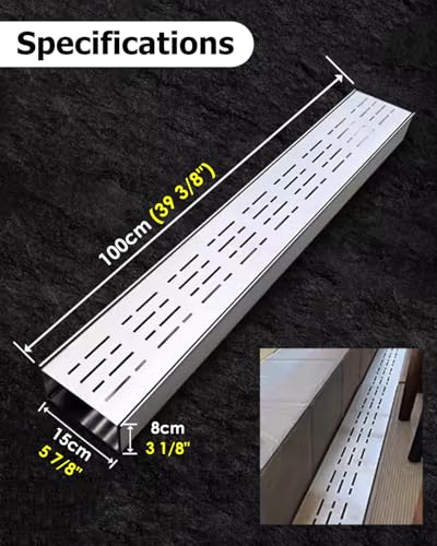 Grille de descente inox robuste pour stopper les feuilles - 7