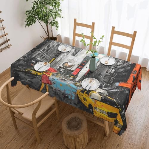 Nappe rectangulaire 137x183 lavable pour protéger la table des taches - 2