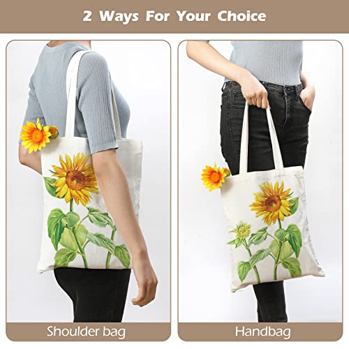 YOUKE OLA 40 Pieces Sublimation Blank Canvas Tote Bags Sublimation Tote Bags Grocery Bags for Decorating and DIY Crafting White NOT USE BY CHILDREN by YOUKE OLA - Image 4
