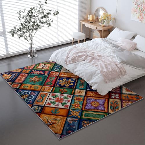 6 X 9 ft Washable Area Rugs for Living Room