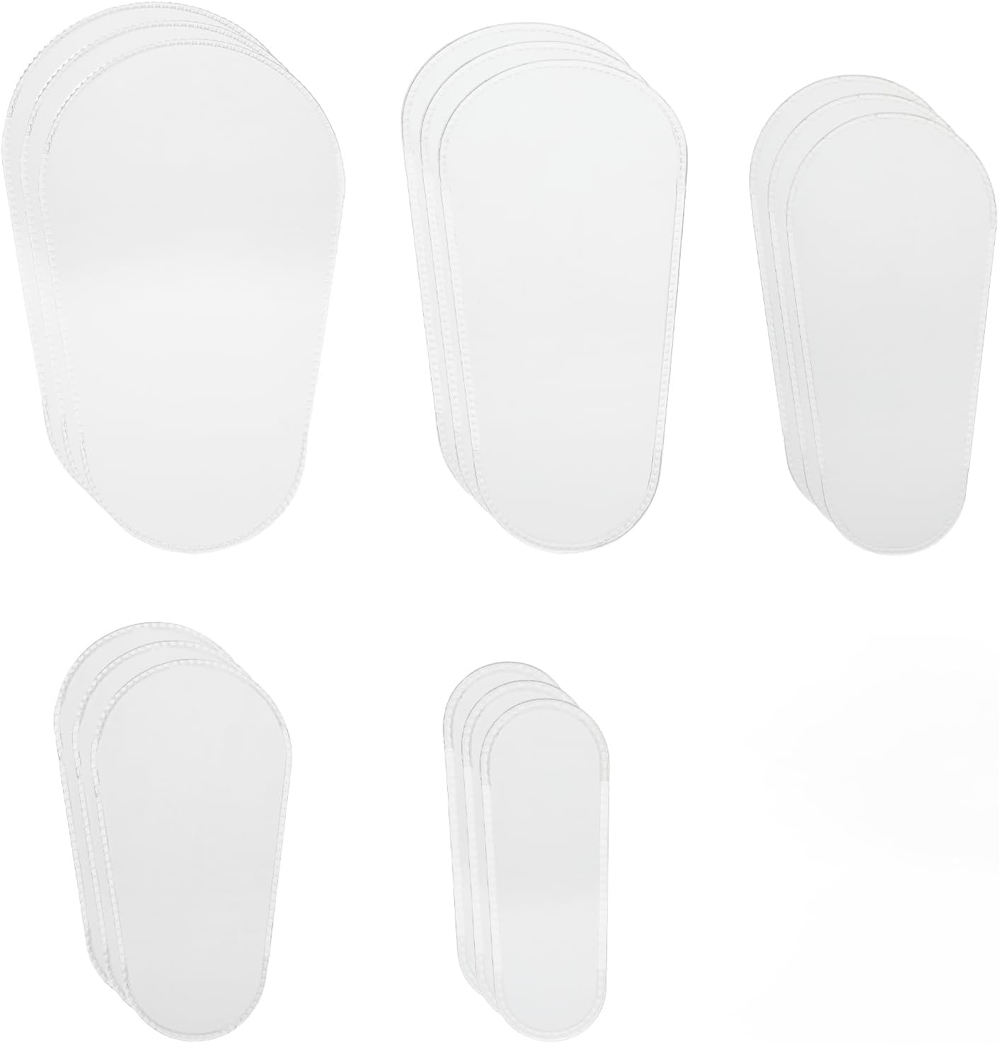 15 Pcs Makeup Brush Covers, 5 Sizes, Clear Portable Brush Covers for Women, Dustproof Waterproof Cosmetic Brushes Guards, for Travel, Daily Storage