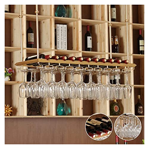 Étagère à vin de plafond industrielle pour bar et cuisine - 6