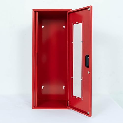 Fire Extinguisher Box up to 10LBS Medium Size 19 inch Height | Fire Extinguisher Storage | Wall Mounted Cabinet for Extinguishers | Emergency Extinguisher Outdoor Cabinet | Fire Rescue Case | Aluminum - Thumbnail 4