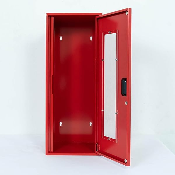 Fire Extinguisher Box up to 8 LBS Medium Size 19 inch Height | Fire Extinguisher Storage | Wall Mounted Cabinet for Extinguishers | Emergency Extinguisher Outdoor Cabinet | Fire Rescue Case | Aluminum by ISOP - Image 4