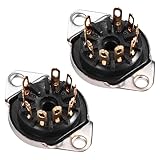 TOPPERFUN Lot De 2 Prises 9 Broches Pour Amplificateur Audio Guitare, Douille Noire à Pat...