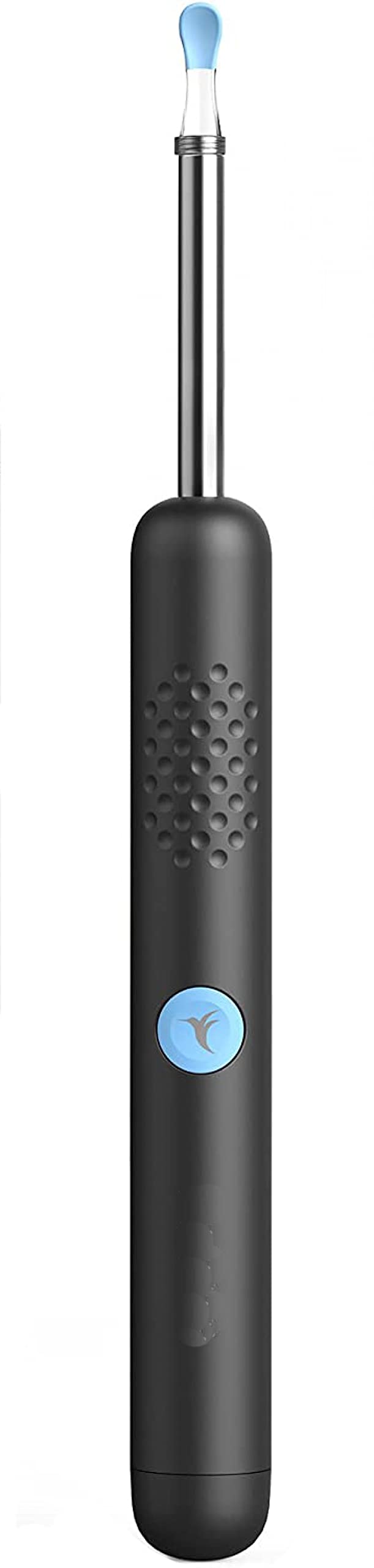 Herramienta de Cera de oído con otoscopio 1080P, de oídos con 2 cucharas de Silicona, cámara de oído con 6 Luces LED para Limpieza de oídos, Compatible con iOS, Andriod, Negro/Blanco