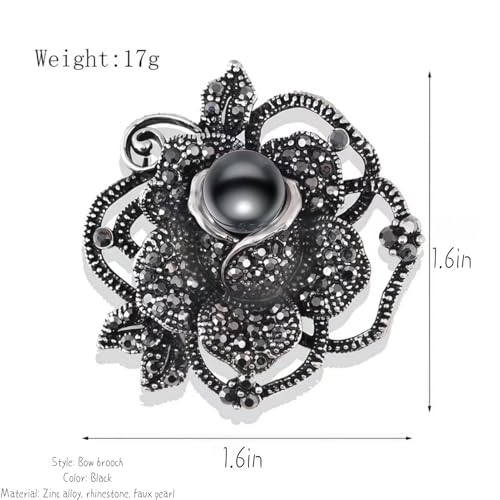 Image of Brooch Pins For Women Fashion Elegant Brooches Lapel Badges Coat Sweater Scarves Shawl Dress Accessory Wedding Party Prom Jewelry