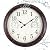 Vigorwise 12 inch Outdoor Wall Clock, Plastic Waterproof Wall Clock with Temperature & Humidity, Water Resistant Wall Clock, Silent Wall Clock for Patio Garden Bathroom, Dark Brown