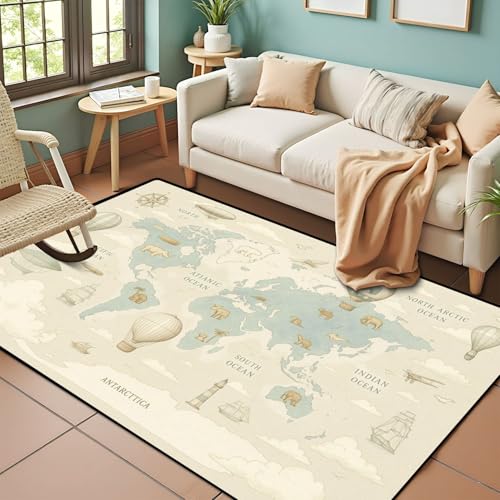 PeeNoke World Map Rug
