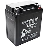 YTX7L-BS Battery Replacement (6Ah, 12v, Sealed) Factory Activated, Maintenance Free Battery Compatible with - 2012 Honda CBR250R, 2011 Honda CBR250R, 2008 Kawasaki KFX450R, 2015 Suzuki TU250X